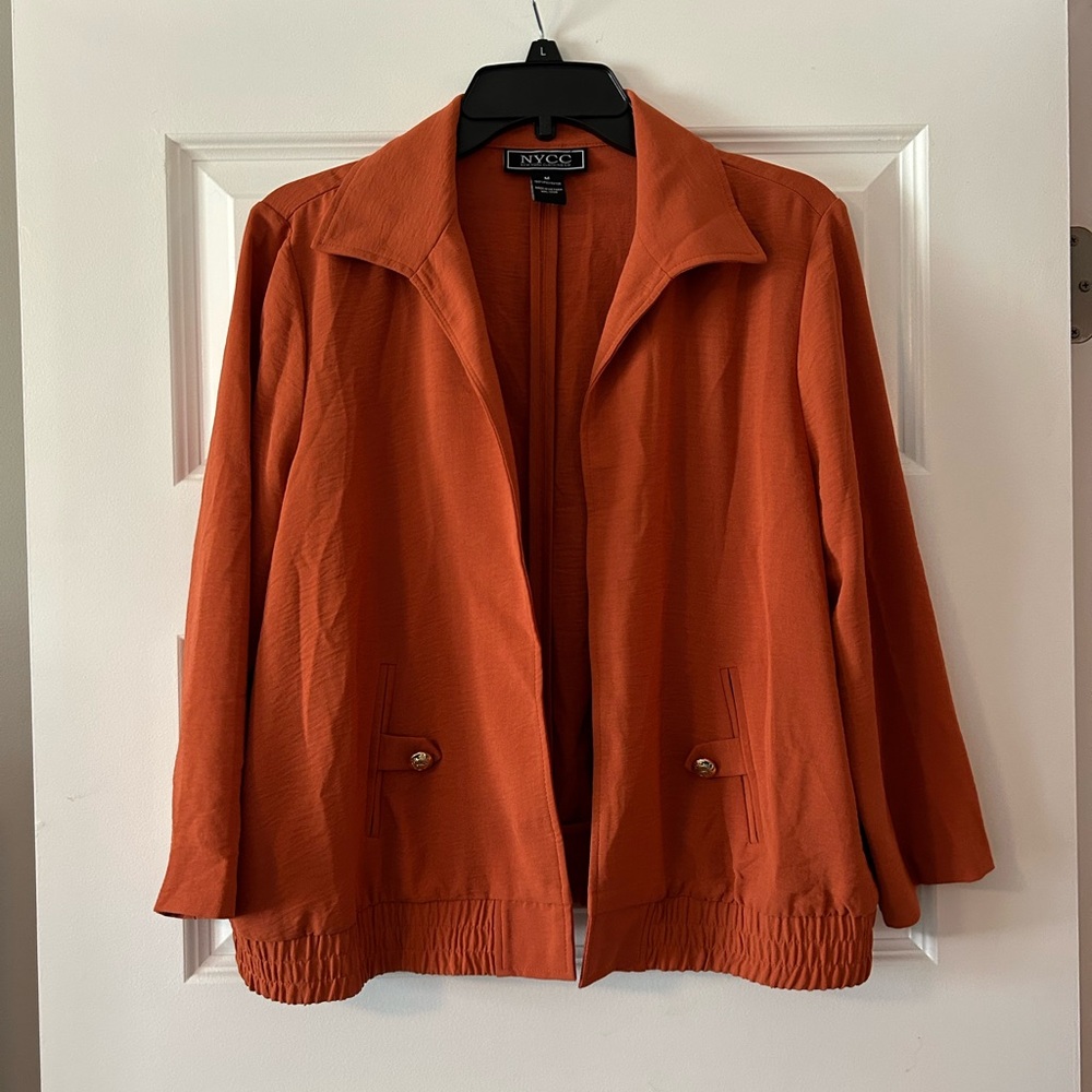NYC Orange Blazer Lightweight‎ Jacket